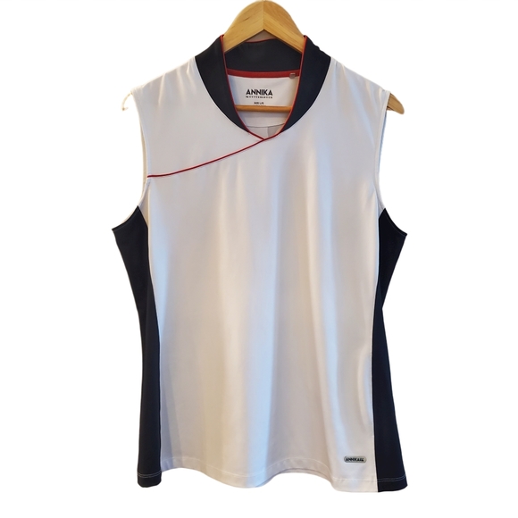 NIKA Women's White and Black Tank Top - Picture 2 of 6